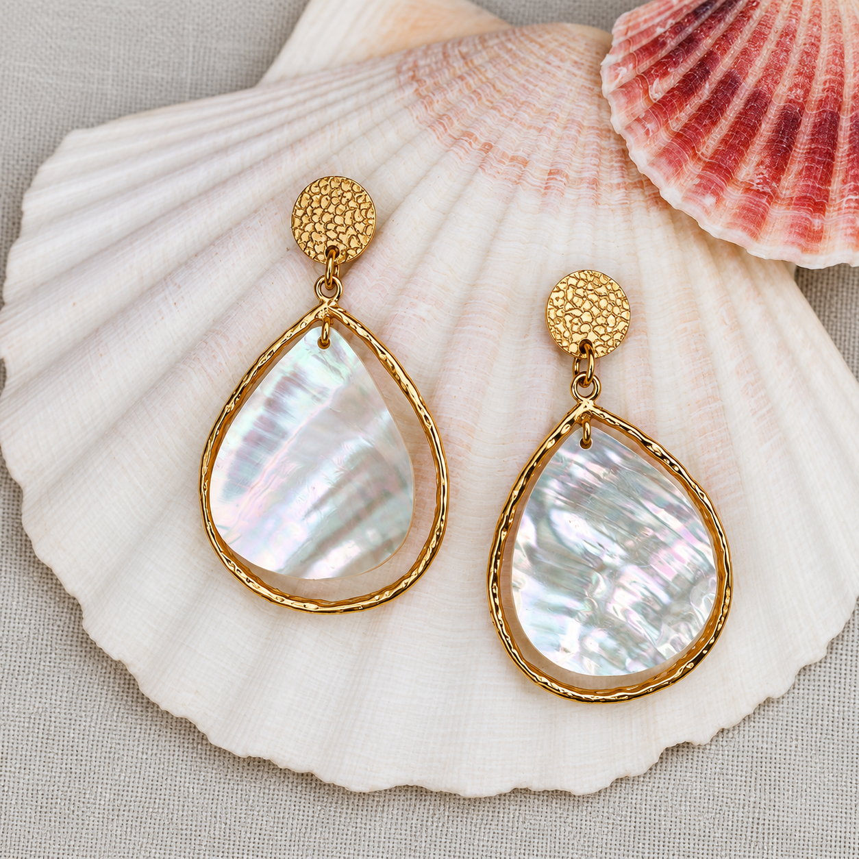 Boucles d'oreilles "Gouttes d'Océan"