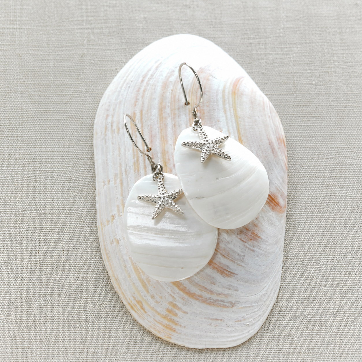 Boucles d'oreilles "Etoiles des sables"