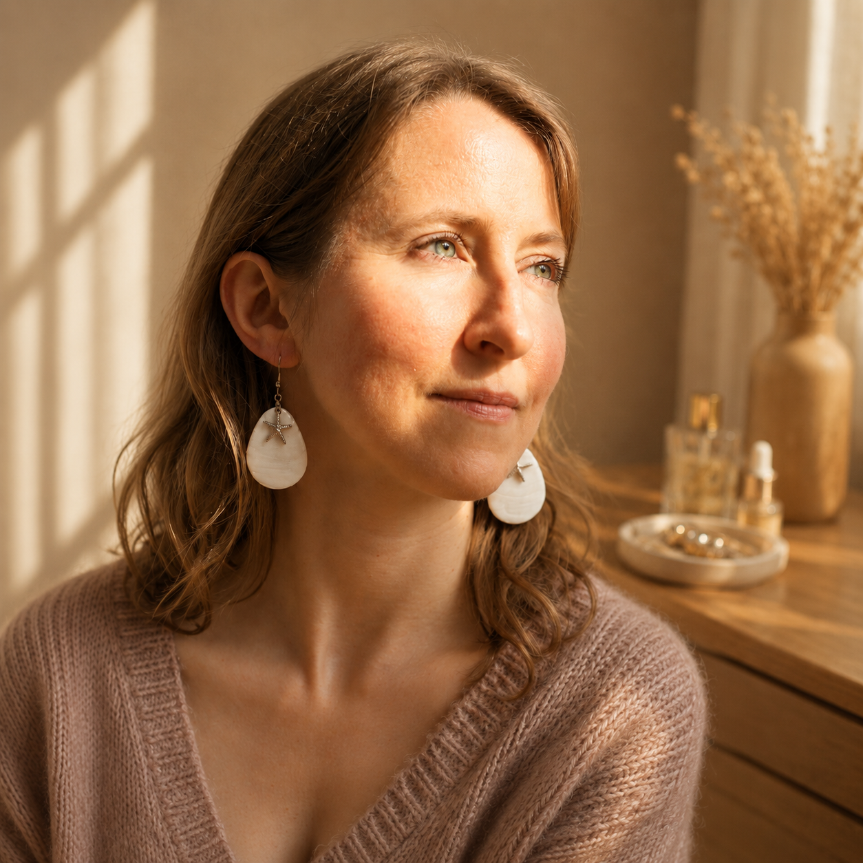 Boucles d'oreilles "Etoiles des sables"