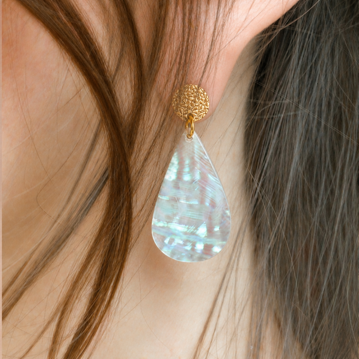 Boucles d'oreilles "Gouttelette d'ocean"