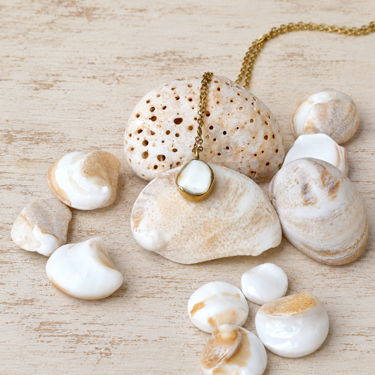 Collier "Dune blanche"